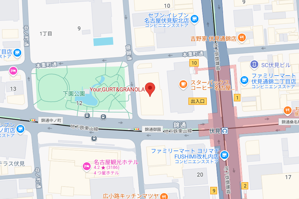 名古屋伏見店の外観